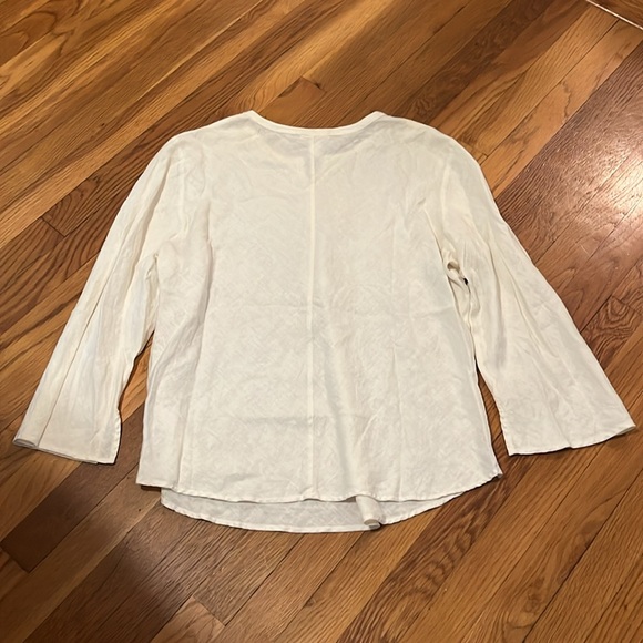 Old Navy White Linen Top - Picture 2 of 3